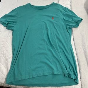 Cyan polo t-shirt